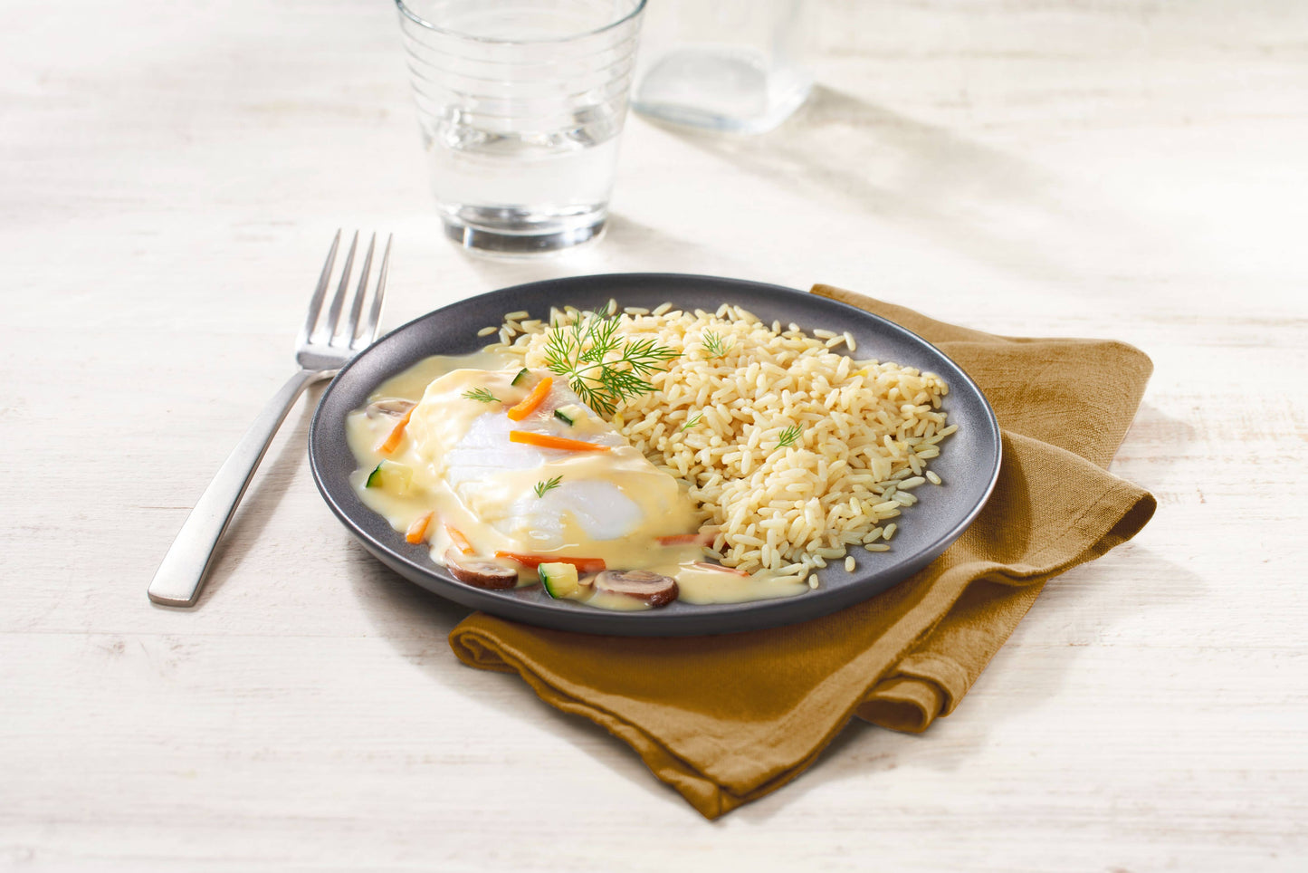 NEU ! Paul & Louise - Kabeljau (Pollock) mit Zitronen-Crèmesauce und Reis – MSC nachhaltige Fischerei - UBSBOT.eu - Fine things for you