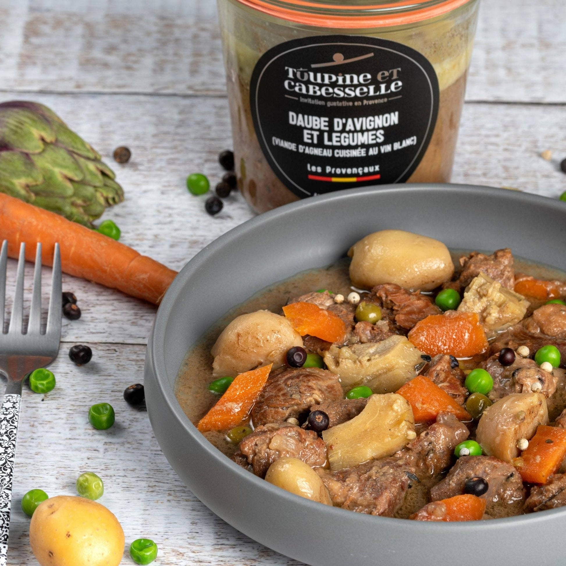 Toupine et Cabesselle - Avignon-Eintopf mit Lammfleisch und Gemüse - UBSBOT.eu - Fine things for you