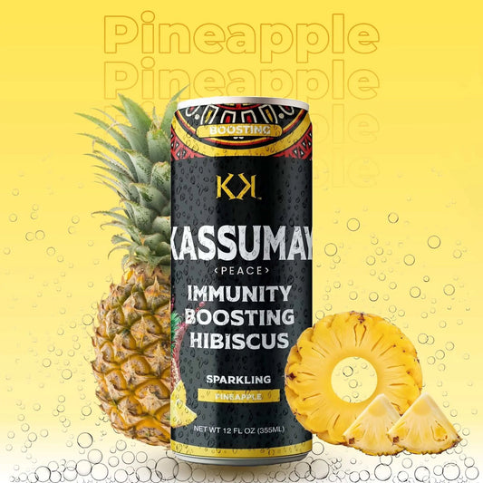 PINEAPPLE - 12-Pack Immunity Boosting Natural Healthy Plant-Based Hibiscus Beverages - UBSBOT.eu - Fine things for you