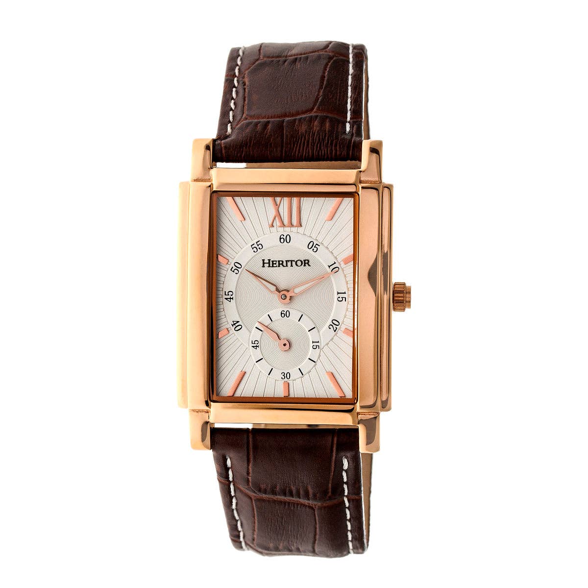 Heritor Automatikuhr Frederick mit Lederband: Schwarz - UBSBOT.eu - Fine things for you