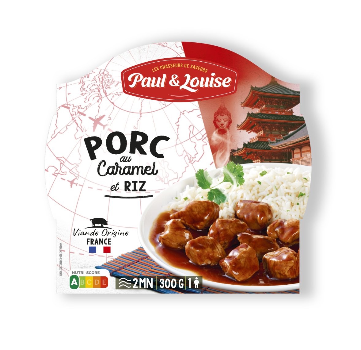NEU ! Paul & Louise - Schweinefleisch mit Karamell und Reis (300 g) - UBSBOT.eu - Fine things for you