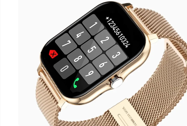 Goldene Smartwatch für Damen und Herren: Schwarz - UBSBOT.eu - Fine things for you
