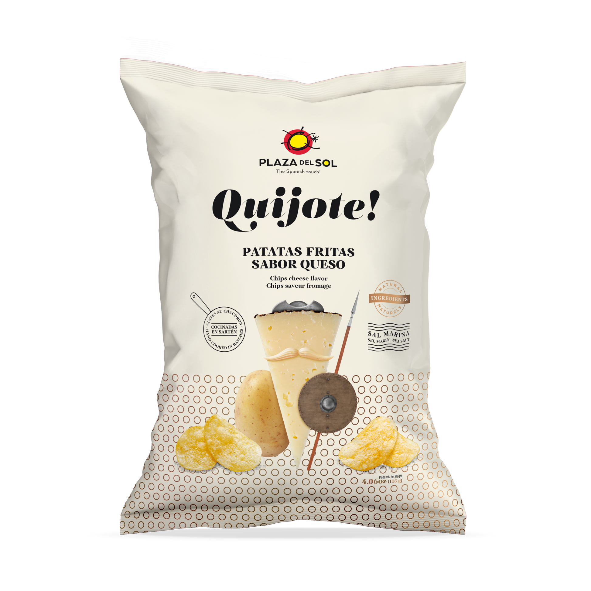 Quijote! Kartoffelchips (Käsegeschmack) 115 g - UBSBOT.eu - Fine things for you