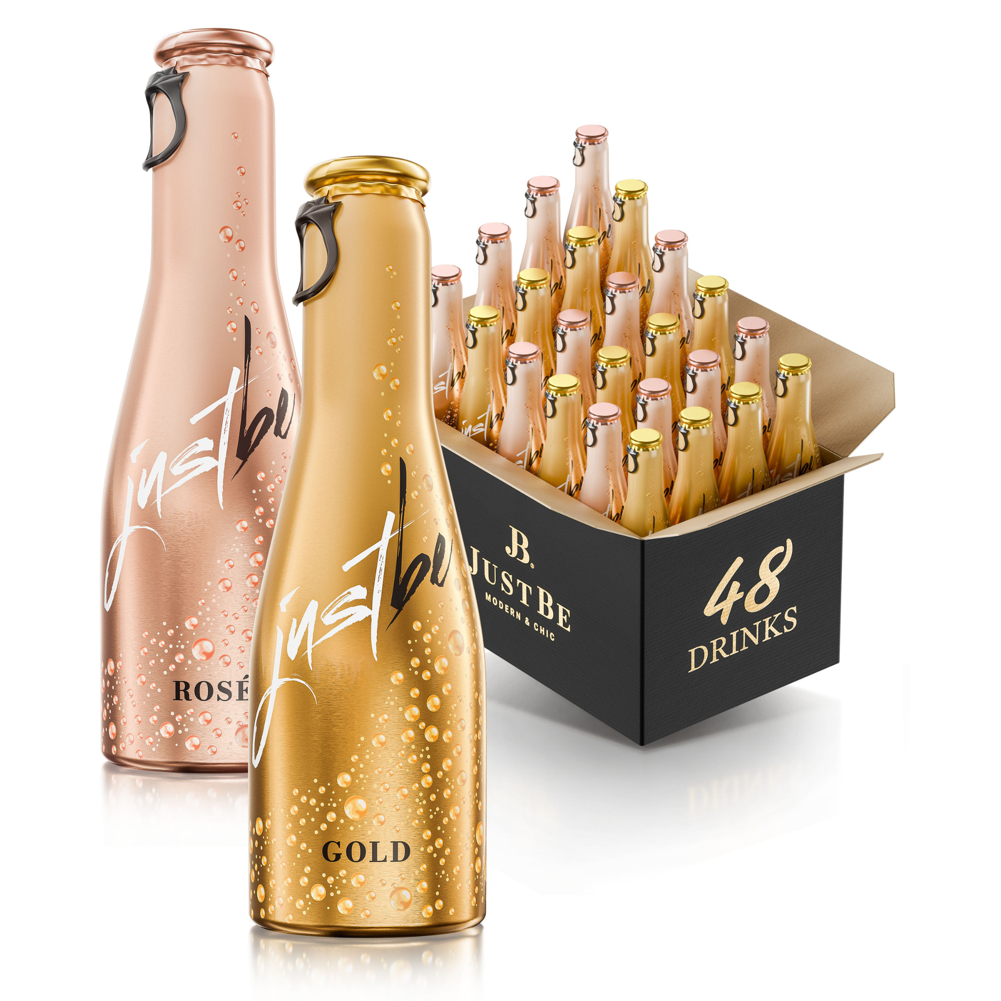 Justbe modern wine drinks - JustBe Gold + JustBe Rosé - UBSBOT.eu - Fine things for you