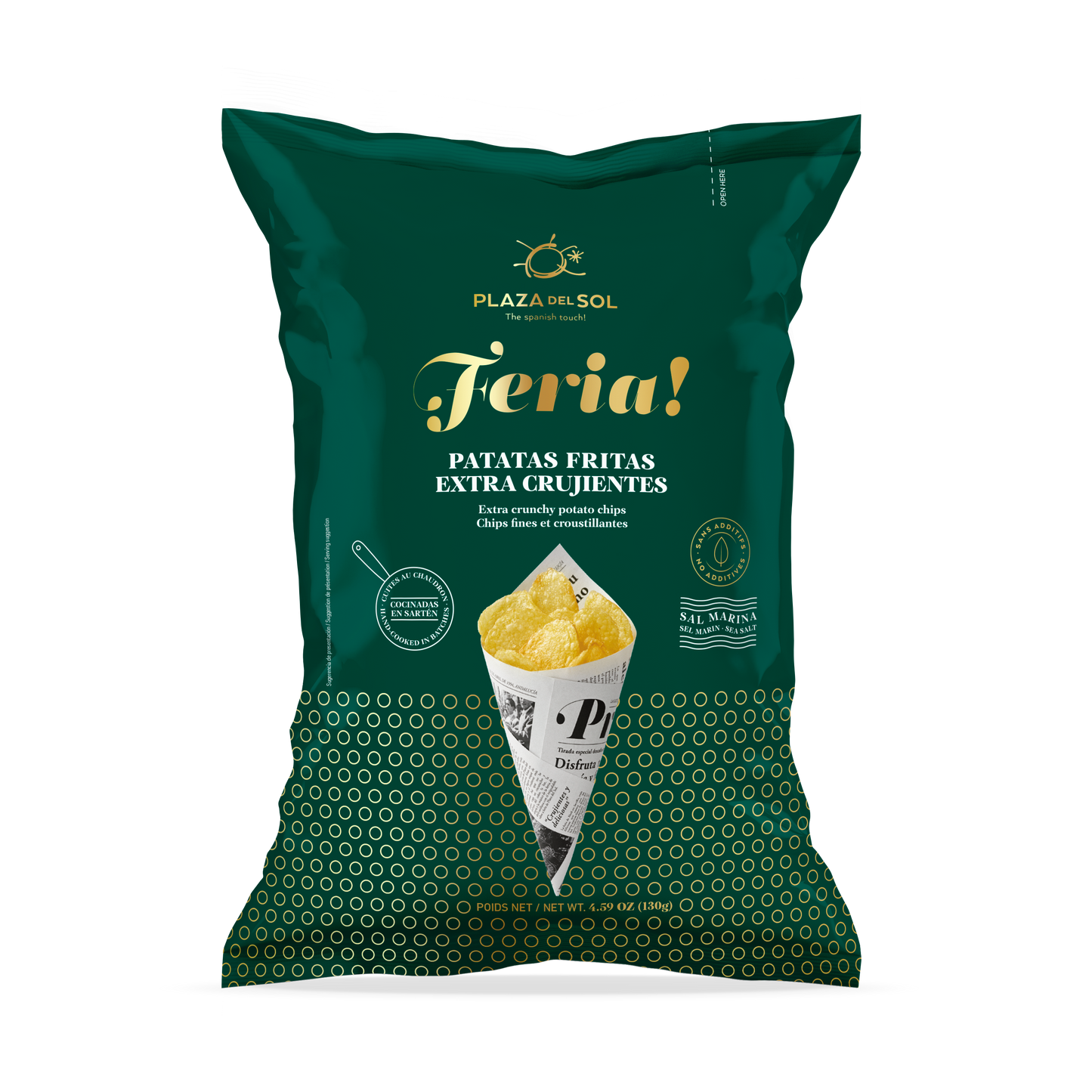 Feria! Kartoffelchips (extra knusprig) 130 g - UBSBOT.eu - Fine things for you