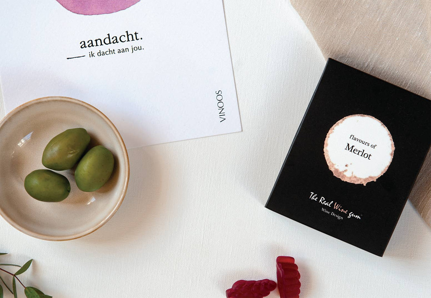 Merlot Weingummi - Einzelgeschenkbox 🌱 - UBSBOT.eu - Fine things for you