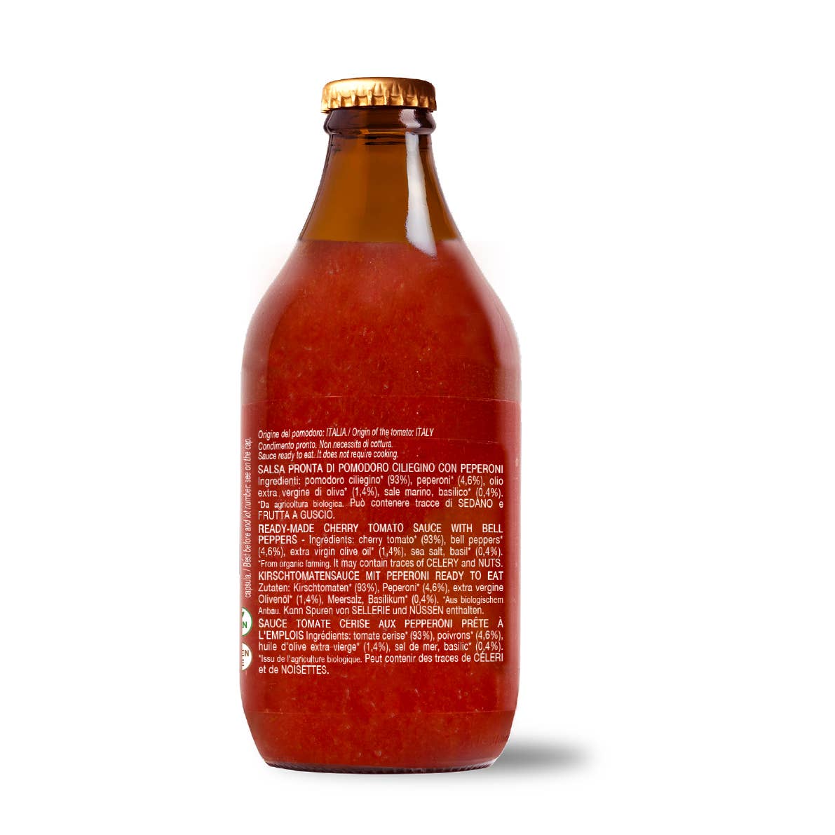 CONVIVIA for italian food lovers - Fertige Kirschtomatensauce mit Bio-Paprika 330 g - UBSBOT.eu - Fine things for you
