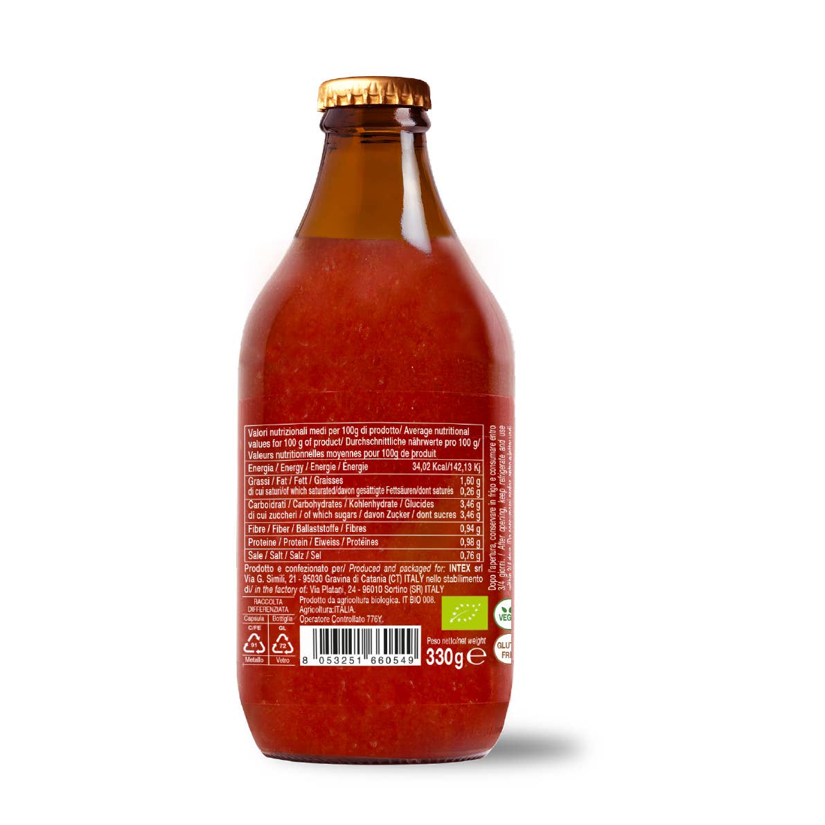 CONVIVIA for italian food lovers - Fertige Kirschtomatensauce mit Bio-Paprika 330 g - UBSBOT.eu - Fine things for you