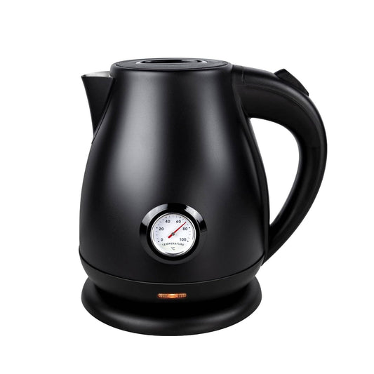 Aktuelles Angebot Retro Edelstahl Wasserkocher 1,7 L, Teekocher Retro Vintage, Wasserkessel Matt Schwarz - UBSBOT.eu - Fine things for you