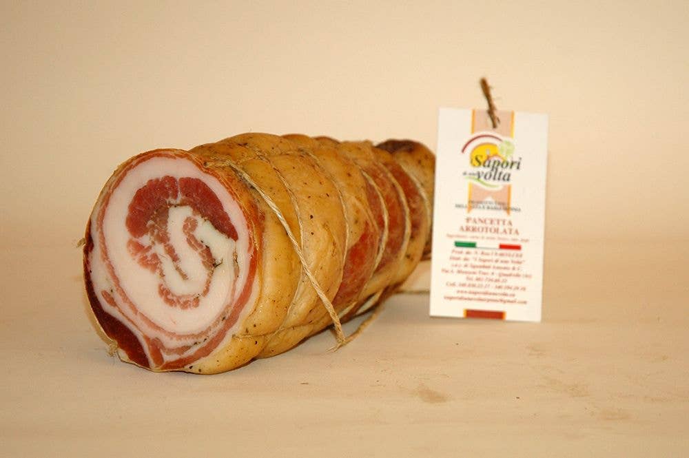 I sapori di una volta s.r.l.s - Artisanale gerollte Pancetta aus Irpinia - UBSBOT.eu - Fine things for you