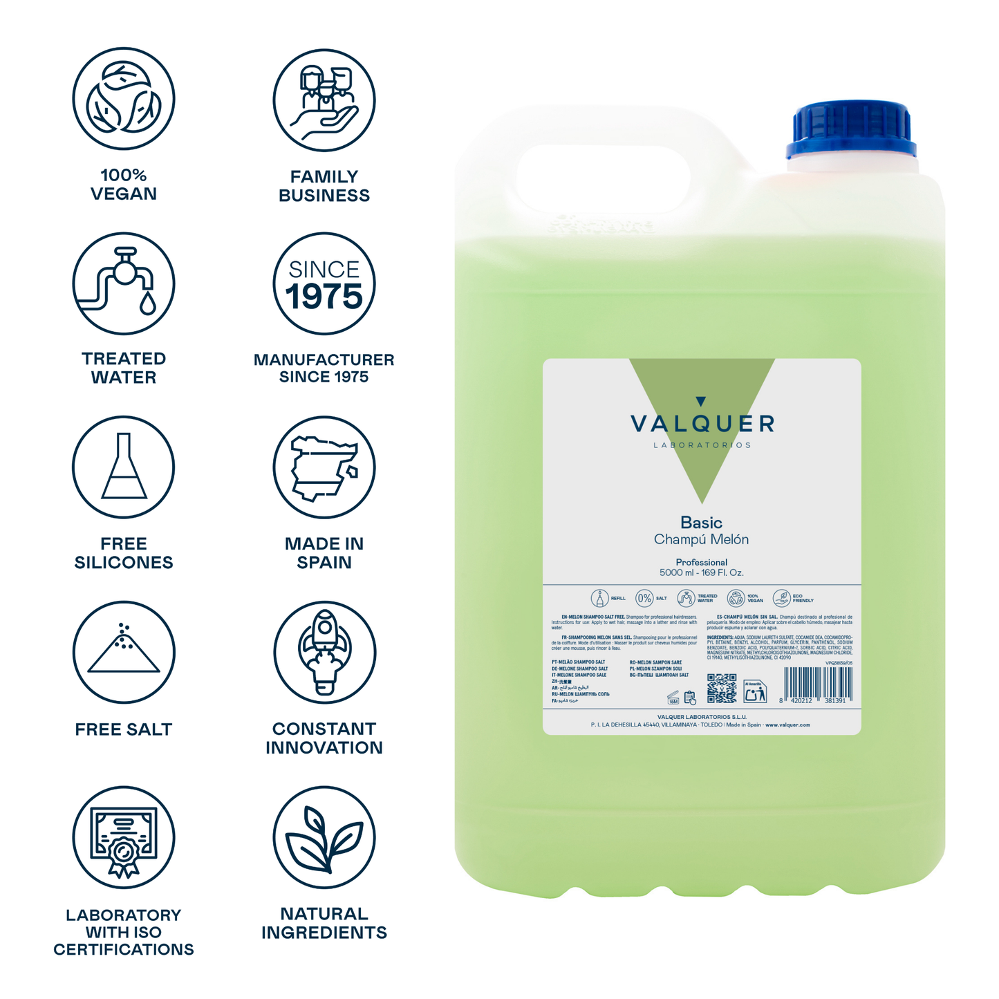 Salzfreies Melonen-Shampoo – 5000 ml - UBSBOT.eu - Fine things for you