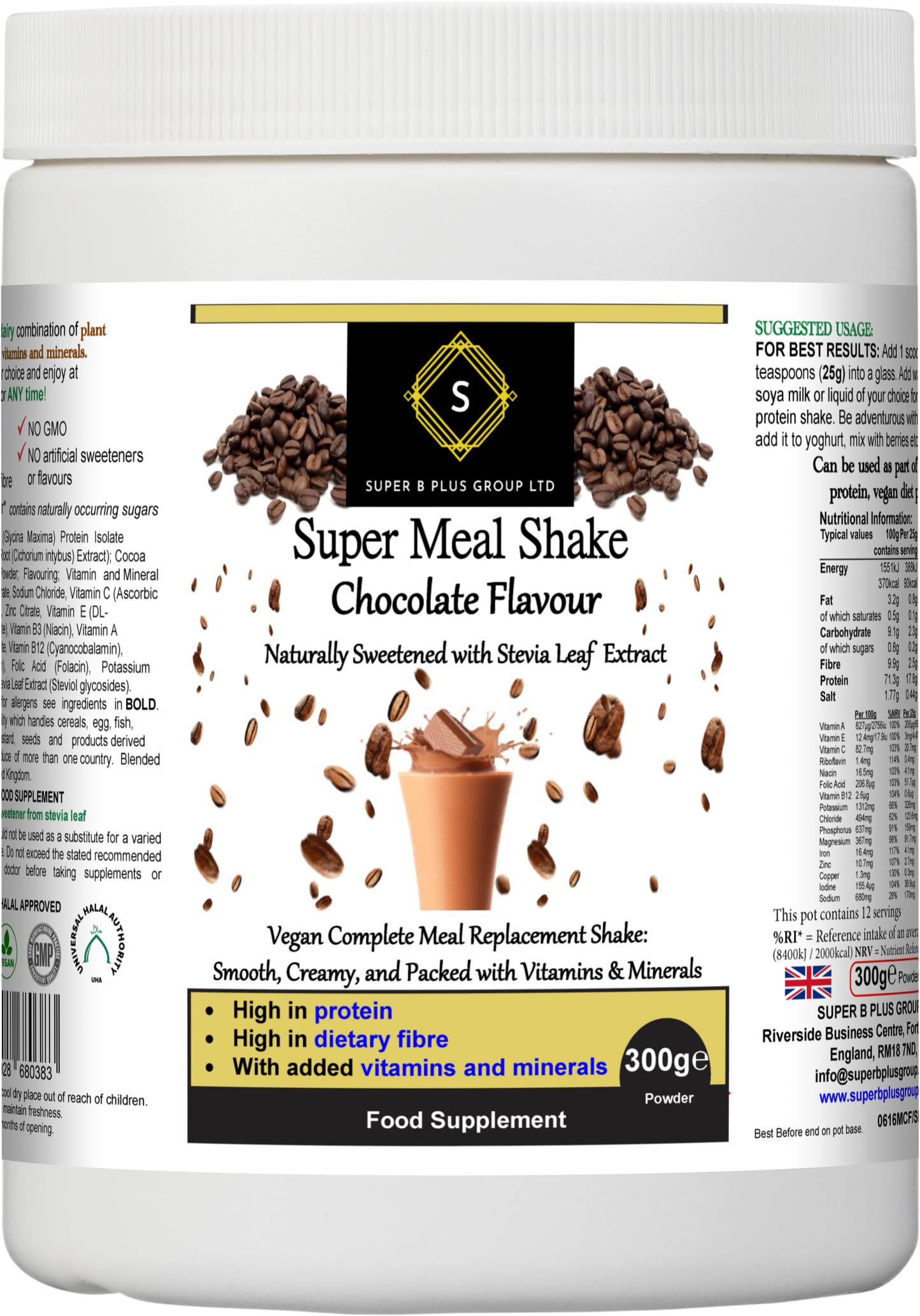 Super Meal Shake (Chocolate Flavour) - UBSBOT.eu - Fine things for you