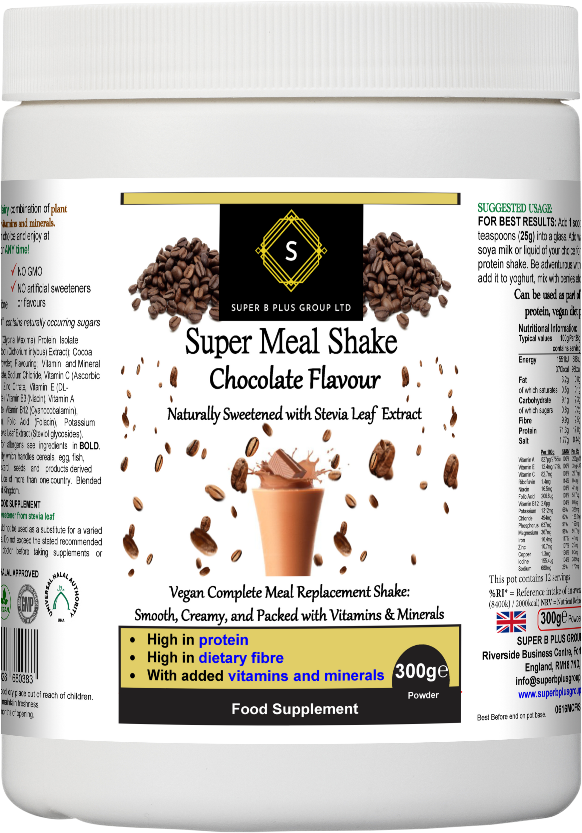 Super Meal Shake (Chocolate Flavour) - UBSBOT.eu - Fine things for you