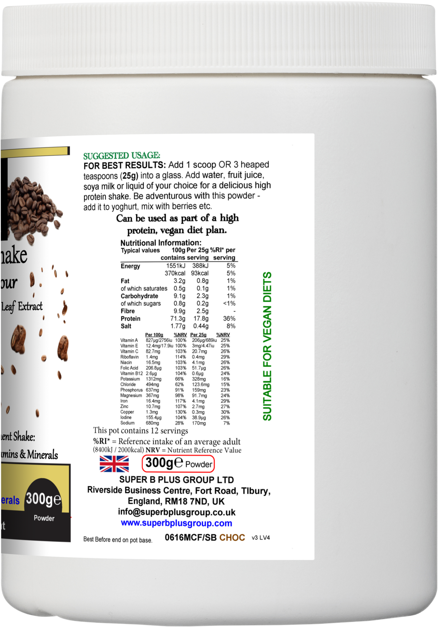 Super Meal Shake (Chocolate Flavour) - UBSBOT.eu - Fine things for you