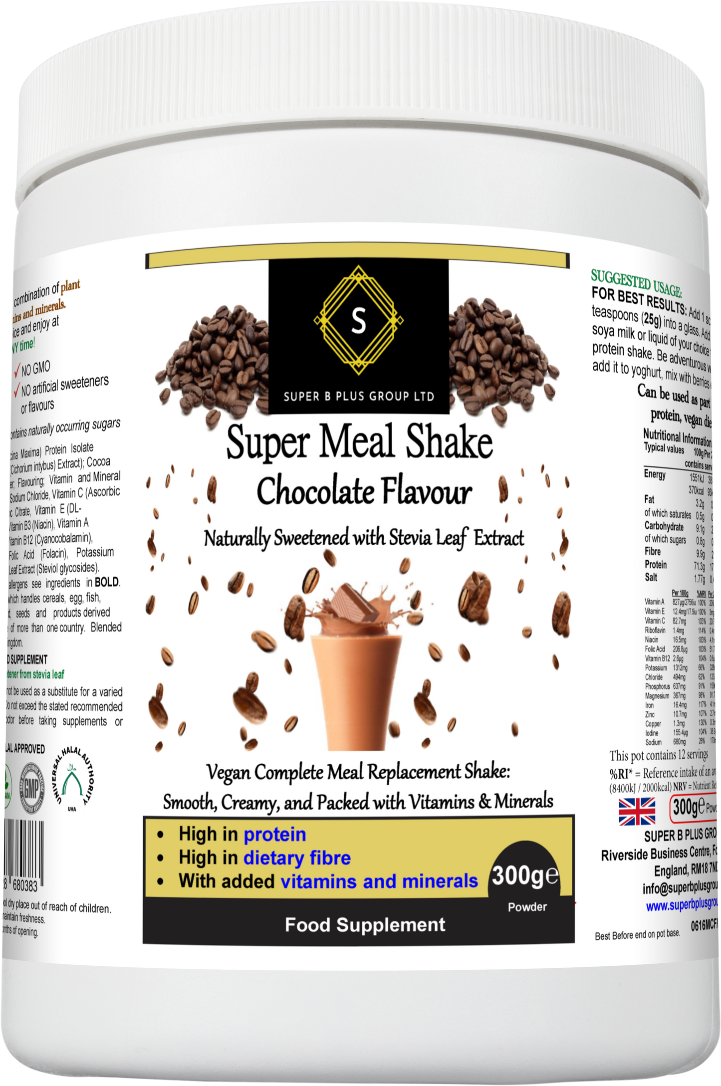 Super Meal Shake (Chocolate Flavour) - UBSBOT.eu - Fine things for you
