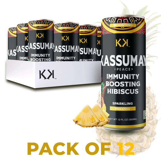 PINEAPPLE - 12-Pack Immunity Boosting Natural Healthy Plant-Based Hibiscus Beverages - UBSBOT.eu - Fine things for you