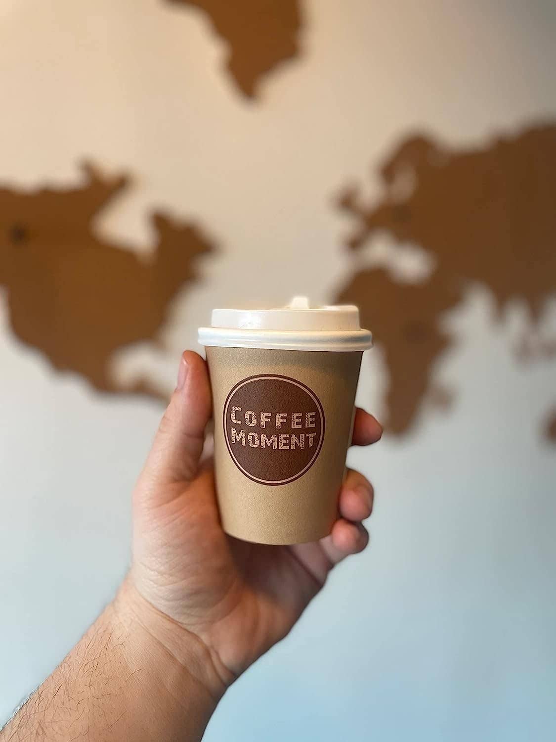 Biomatea - Coffee Moment Kaffeebecher, Kaffee to go Pappbecher – 4 Größen, für heiße & kalte Getränke - UBSBOT.eu - Fine things for you