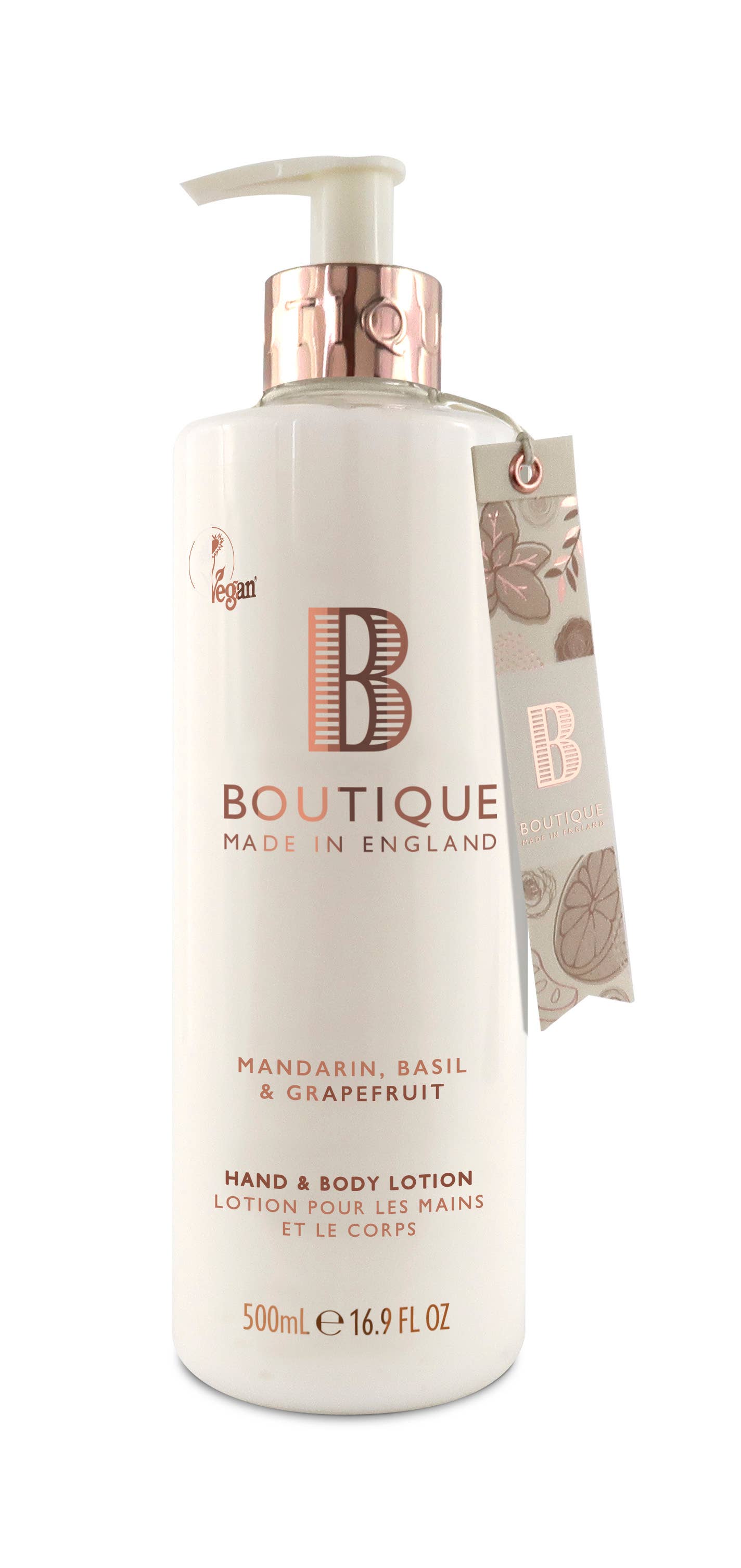 Mandarine, Basilikum & Grapefruit Hand- & Körperlotion 500ml - UBSBOT.eu - Fine things for you