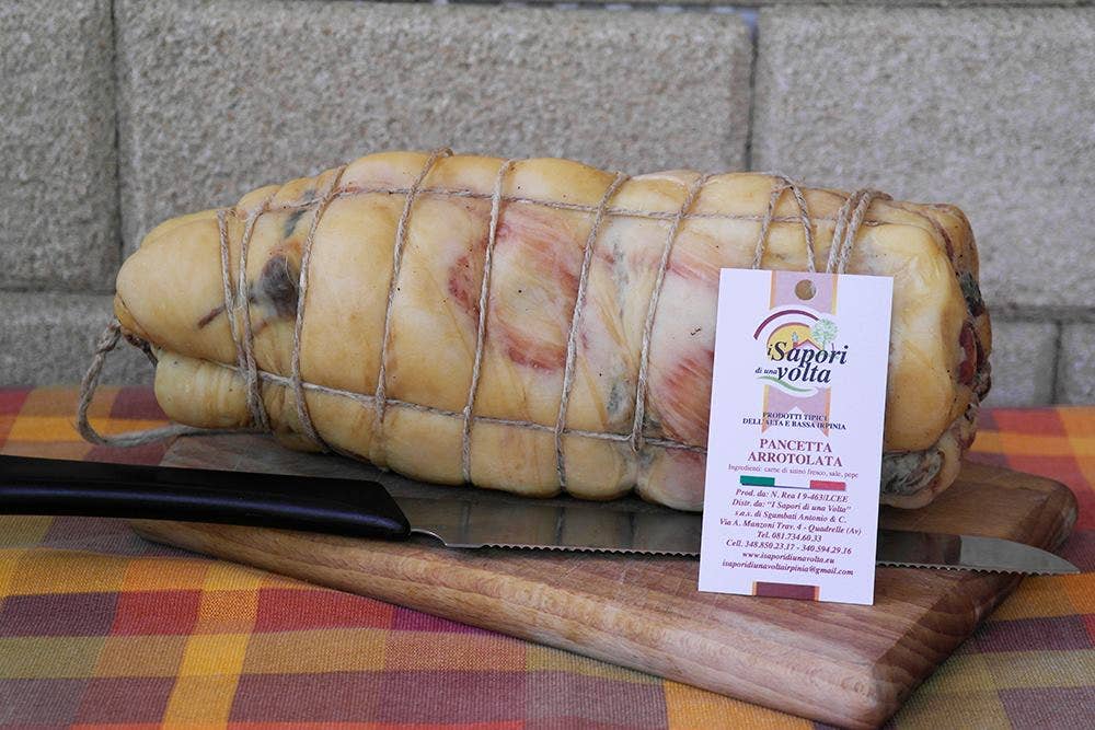 I sapori di una volta s.r.l.s - Artisanale gerollte Pancetta aus Irpinia - UBSBOT.eu - Fine things for you