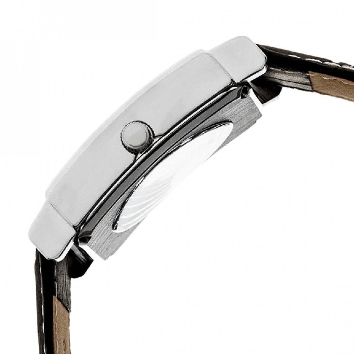 Heritor Automatikuhr Frederick mit Lederband: Schwarz - UBSBOT.eu - Fine things for you