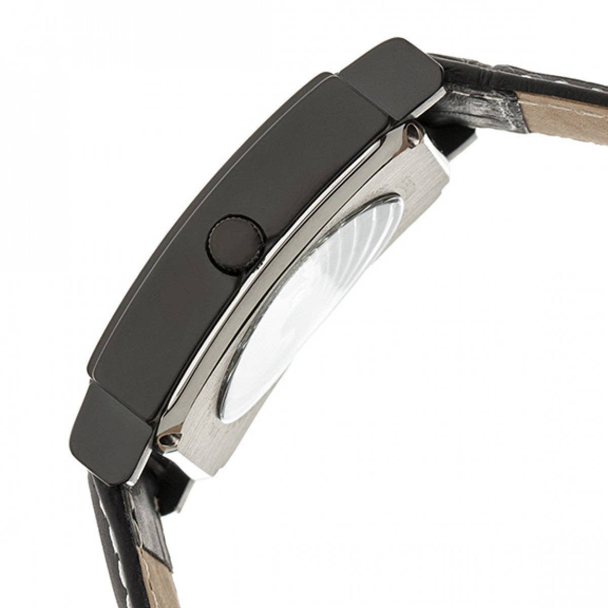 Heritor Automatikuhr Frederick mit Lederband: Schwarz - UBSBOT.eu - Fine things for you
