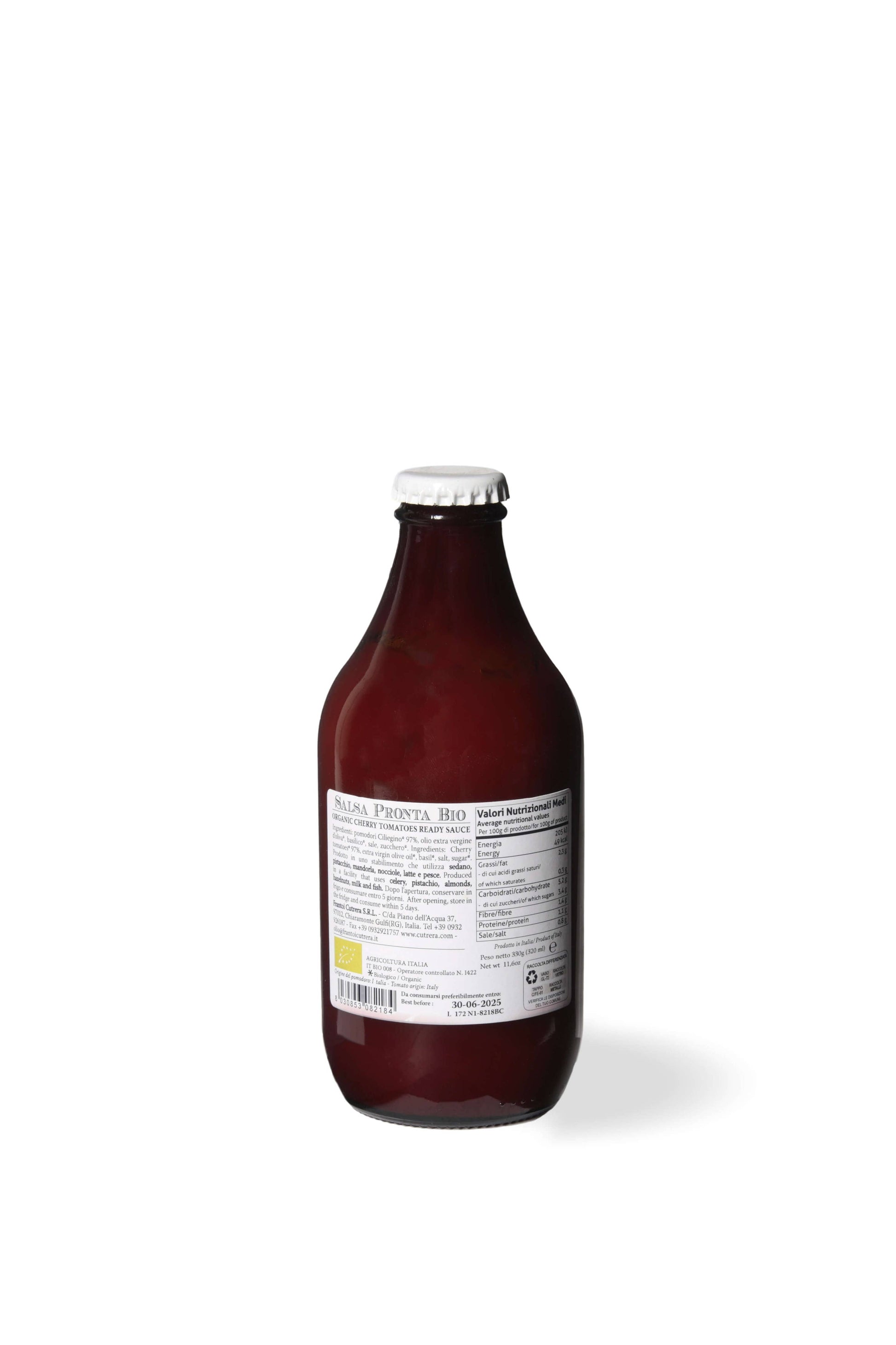 BIO Kirschtomaten-Fertigsauce – Segreti di Sicilia: 330 g - UBSBOT.eu - Fine things for you