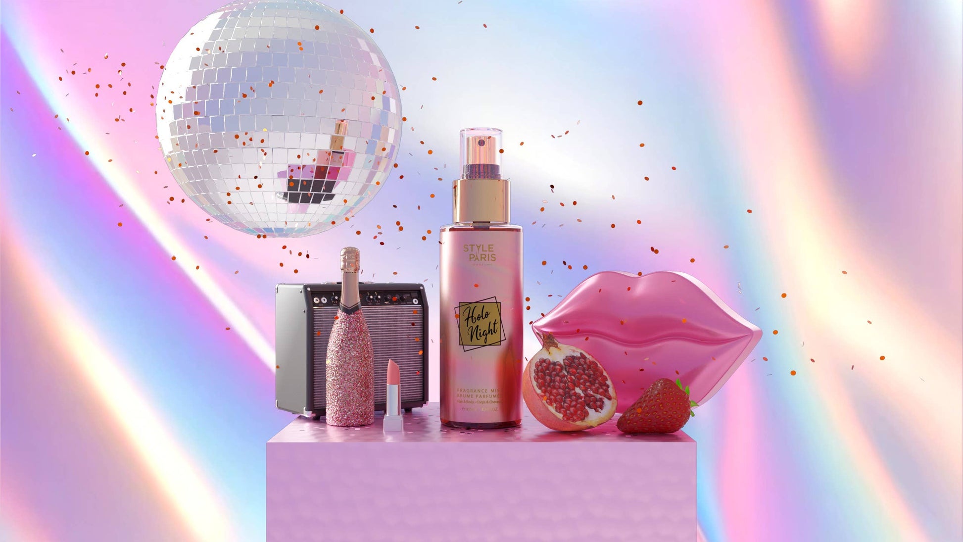 HOLO NIGHT Körperspray 100 ml - UBSBOT.eu - Fine things for you