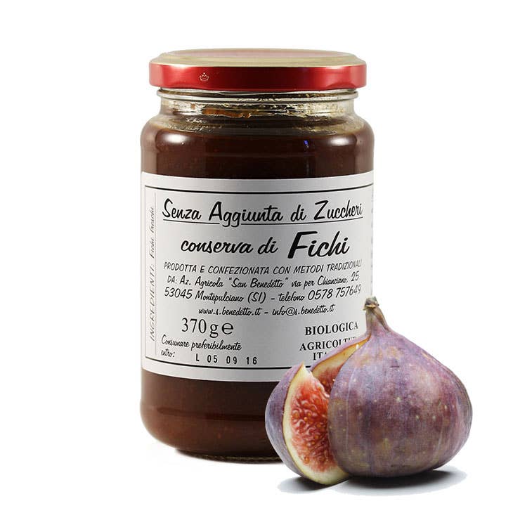 San Benedetto Bio-Feigenmarmelade ohne Zuckerzusatz, 370 g - UBSBOT.eu - Fine things for you