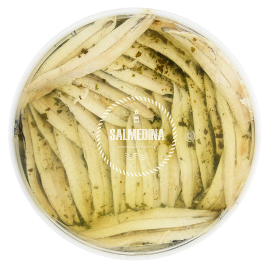 Salmedina - Sardellen in Essig mit Knoblauch und Petersilie - UBSBOT.eu - Fine things for you