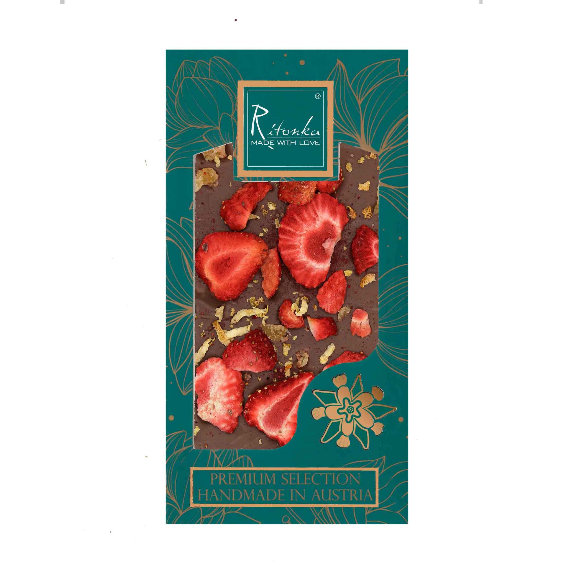 NEU ! Premium Milchschokolade - Zitrone, Erdbeere, Ingwer - UBSBOT.eu - Fine things for you