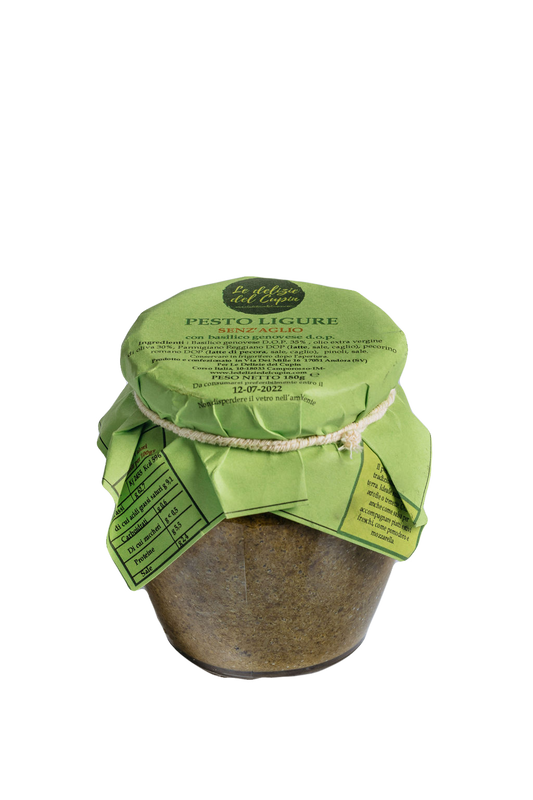 Cupin di Pesto Ligure senza Aglio 180gr - UBSBOT.eu - Fine things for you