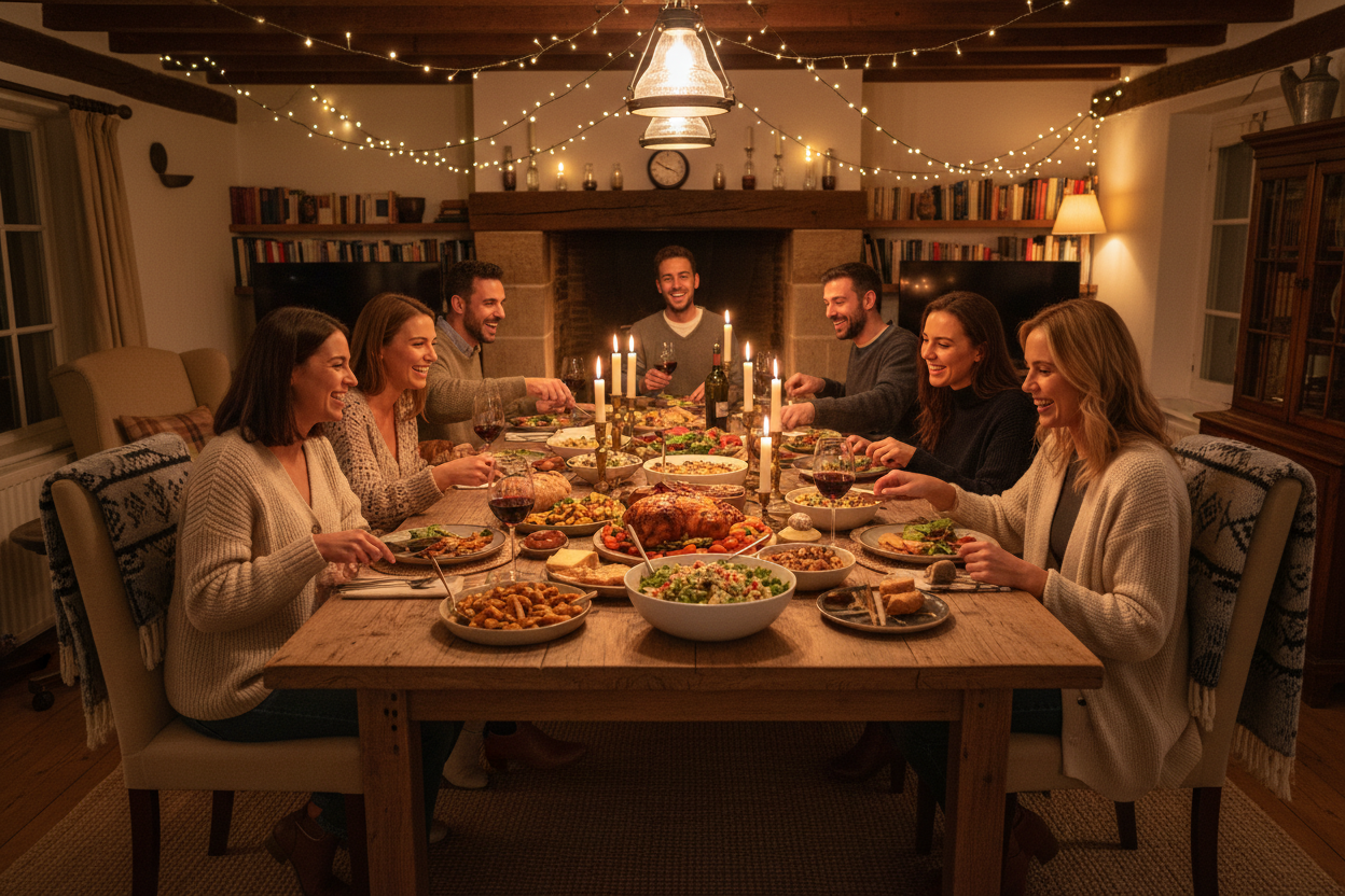 gemütliches beisammensein essen