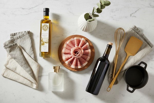 schinken olivenoel wein parfüm wohnen küche textilien 